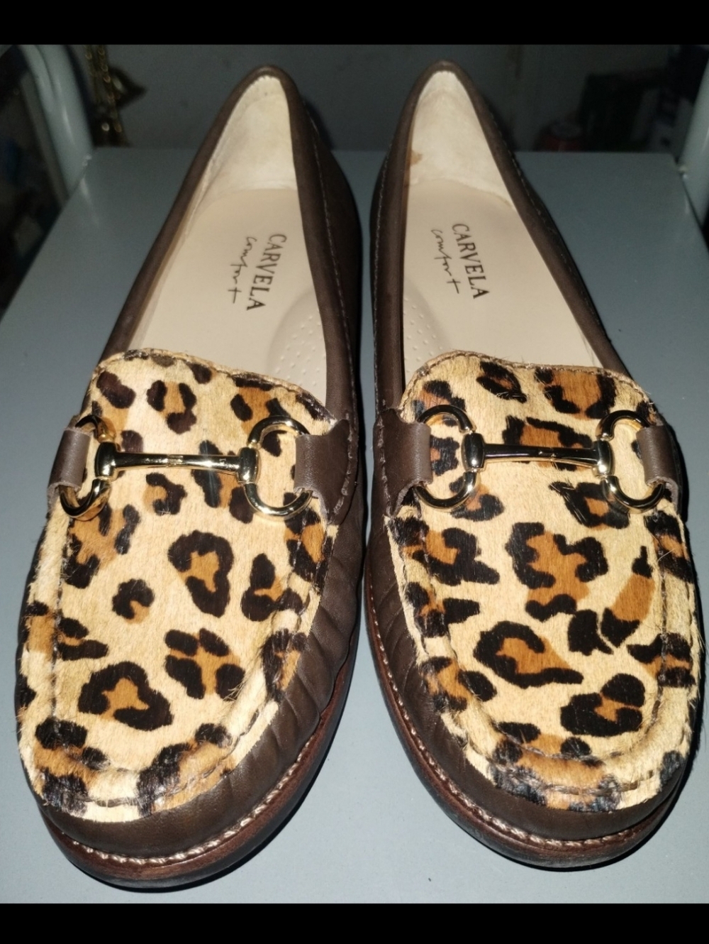 Carvela comfort Leopard print loafers